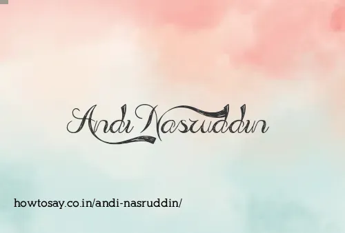 Andi Nasruddin