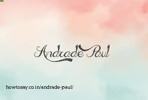 Andrade Paul