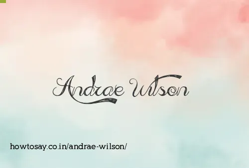 Andrae Wilson
