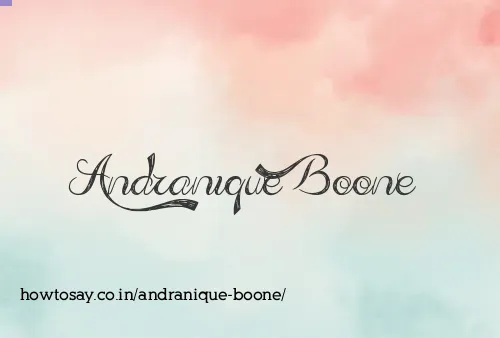 Andranique Boone