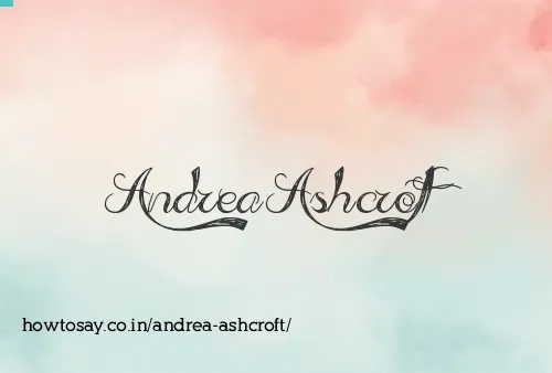 Andrea Ashcroft