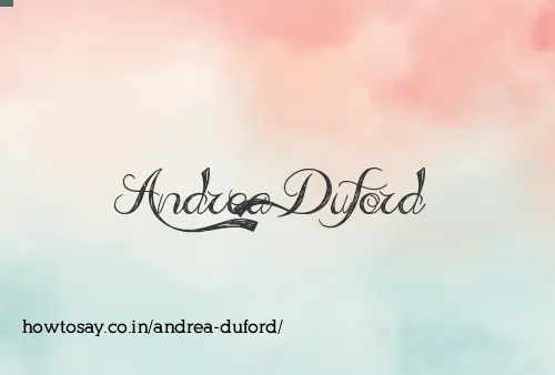 Andrea Duford