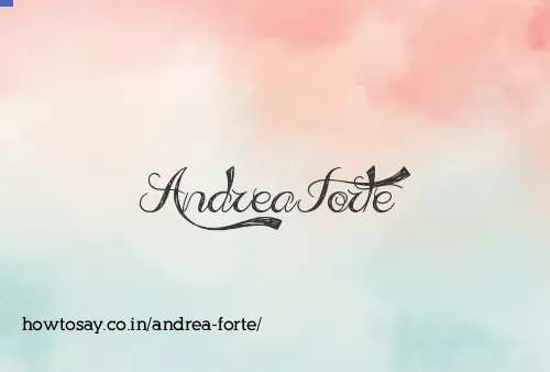 Andrea Forte
