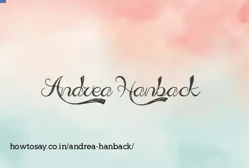 Andrea Hanback