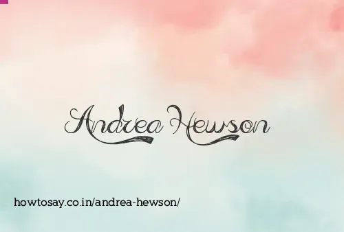 Andrea Hewson