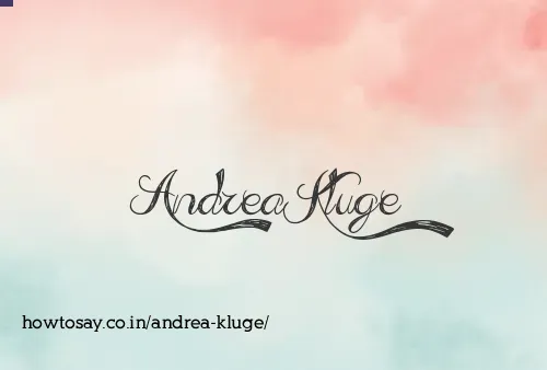 Andrea Kluge