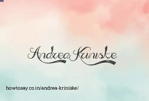 Andrea Kriniske