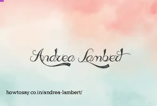 Andrea Lambert