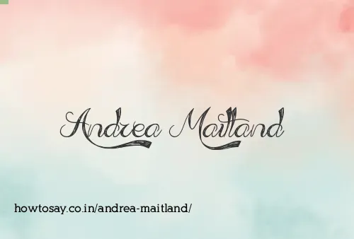 Andrea Maitland