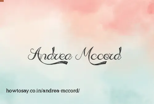 Andrea Mccord