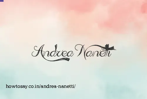 Andrea Nanetti