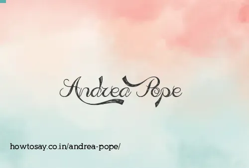 Andrea Pope
