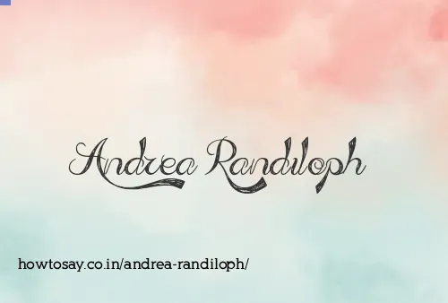 Andrea Randiloph