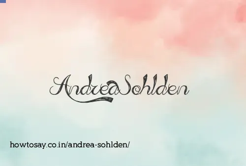 Andrea Sohlden