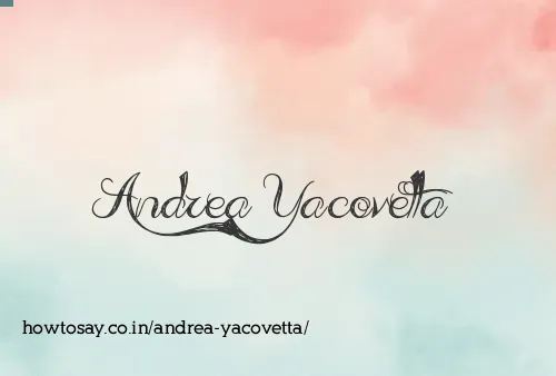 Andrea Yacovetta