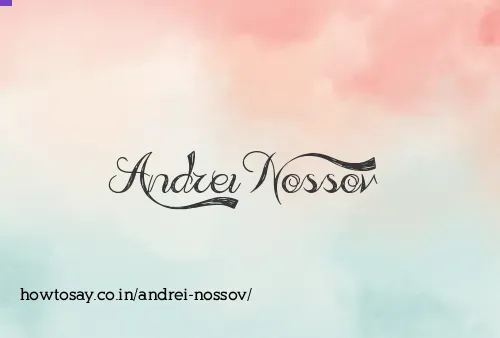 Andrei Nossov