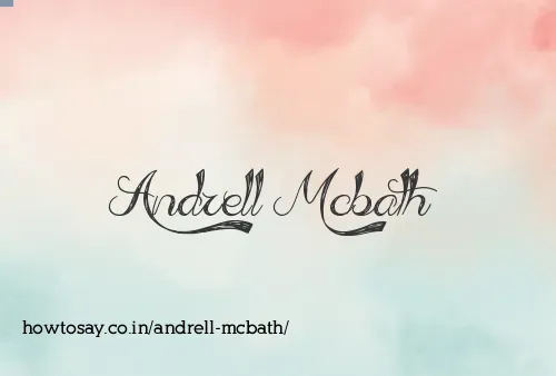 Andrell Mcbath