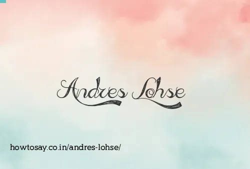 Andres Lohse