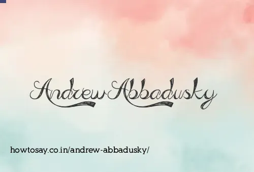 Andrew Abbadusky