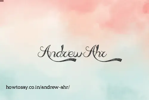 Andrew Ahr