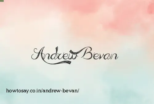 Andrew Bevan