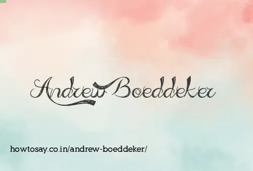 Andrew Boeddeker