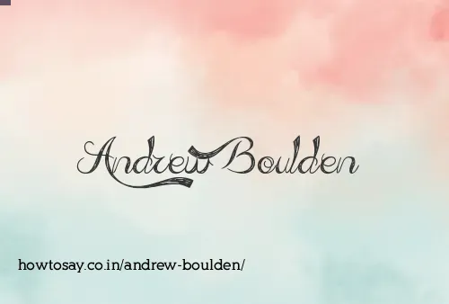 Andrew Boulden