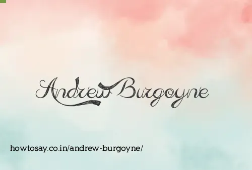 Andrew Burgoyne