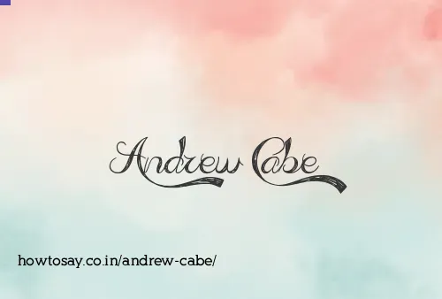 Andrew Cabe