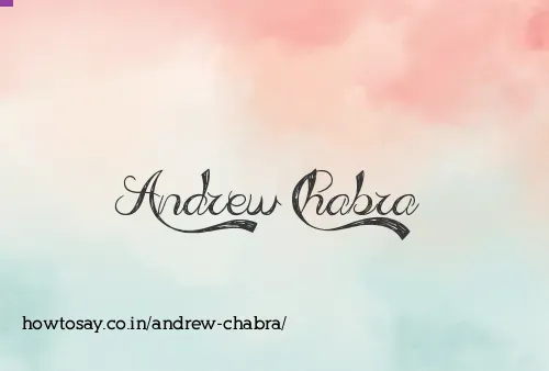 Andrew Chabra