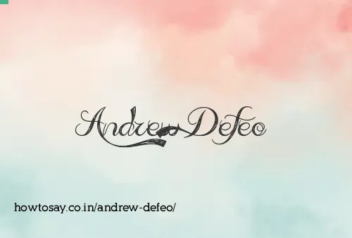 Andrew Defeo