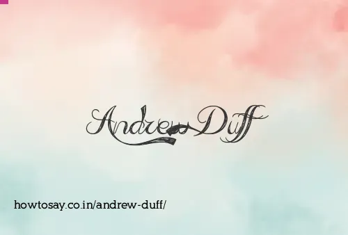 Andrew Duff