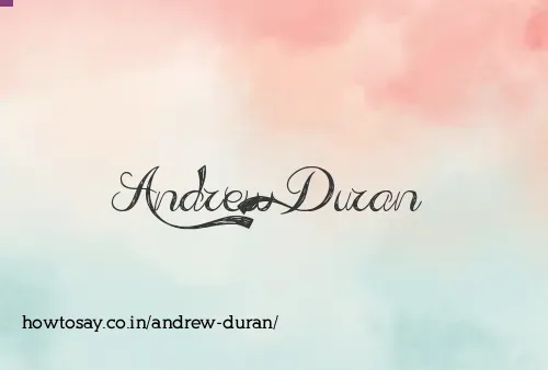 Andrew Duran