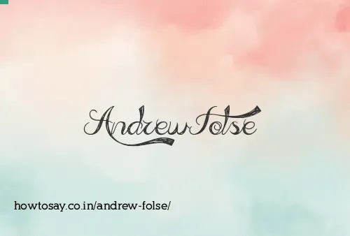 Andrew Folse