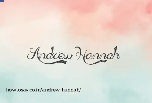 Andrew Hannah