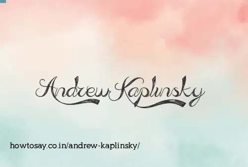 Andrew Kaplinsky