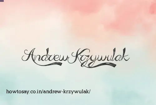 Andrew Krzywulak