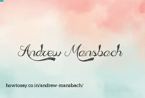 Andrew Mansbach