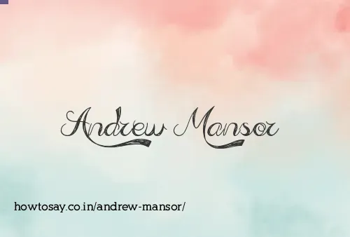 Andrew Mansor