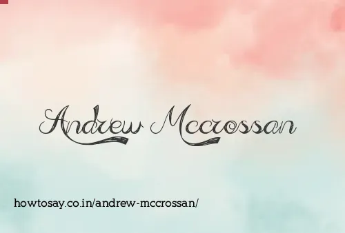 Andrew Mccrossan