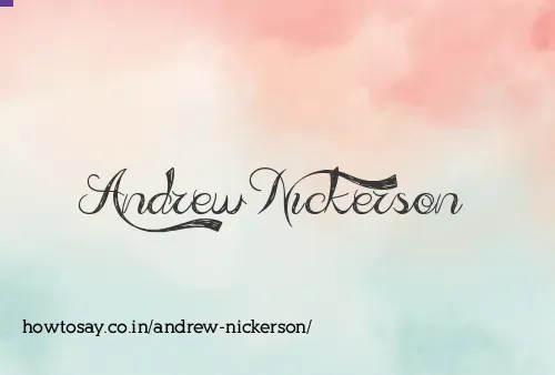 Andrew Nickerson