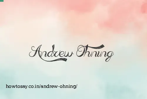 Andrew Ohning