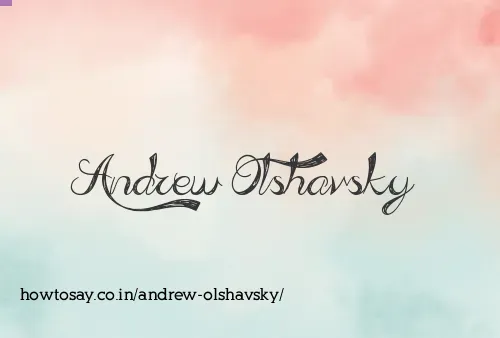 Andrew Olshavsky