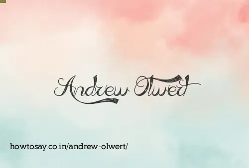 Andrew Olwert