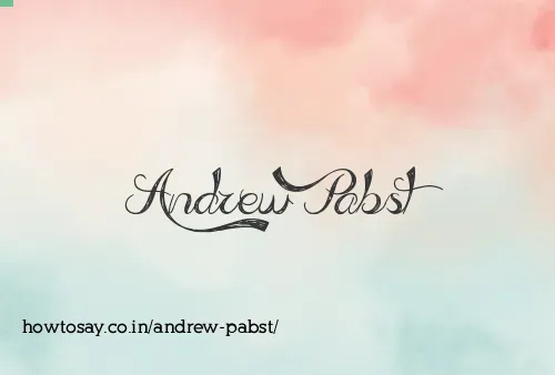 Andrew Pabst