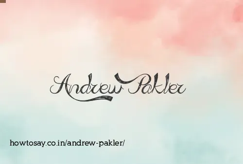Andrew Pakler