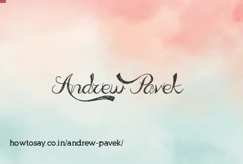 Andrew Pavek