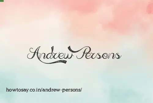 Andrew Persons