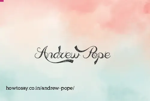 Andrew Pope