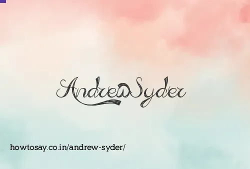 Andrew Syder